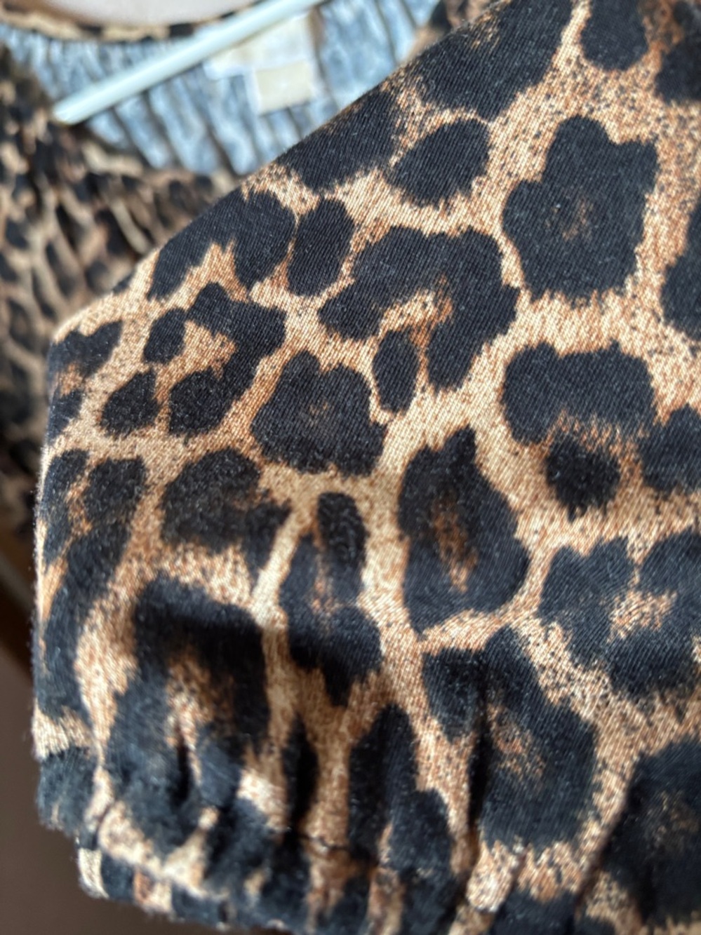 MICHAEL Michael Kors Leopard Print Blouse - Brown & Black Petite Petite NWT - Picture 4 of 5